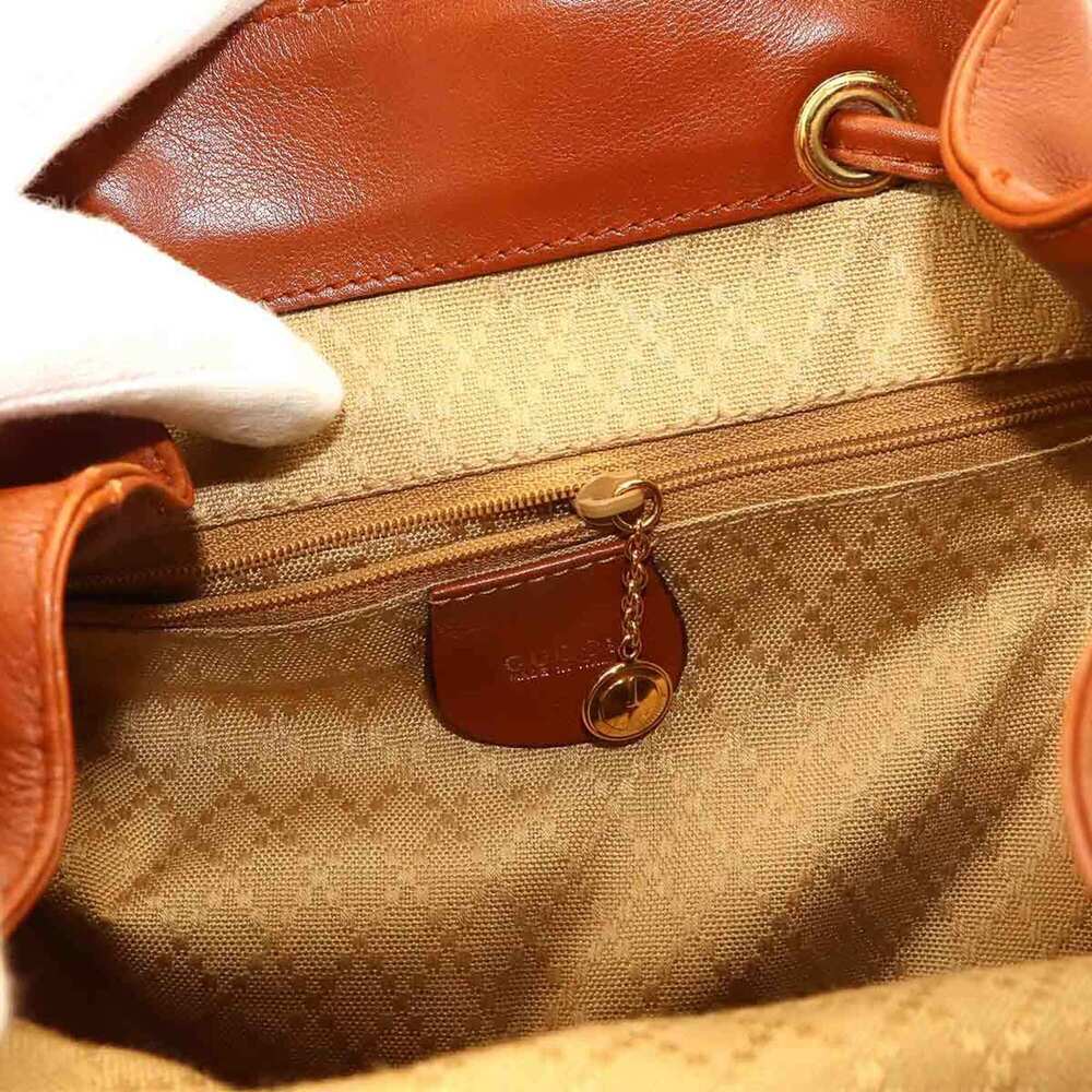 Gucci Bamboo Backpack, Leather, Brown, Gold Hardware, 003.1998.0016 - Picture 6 of 10